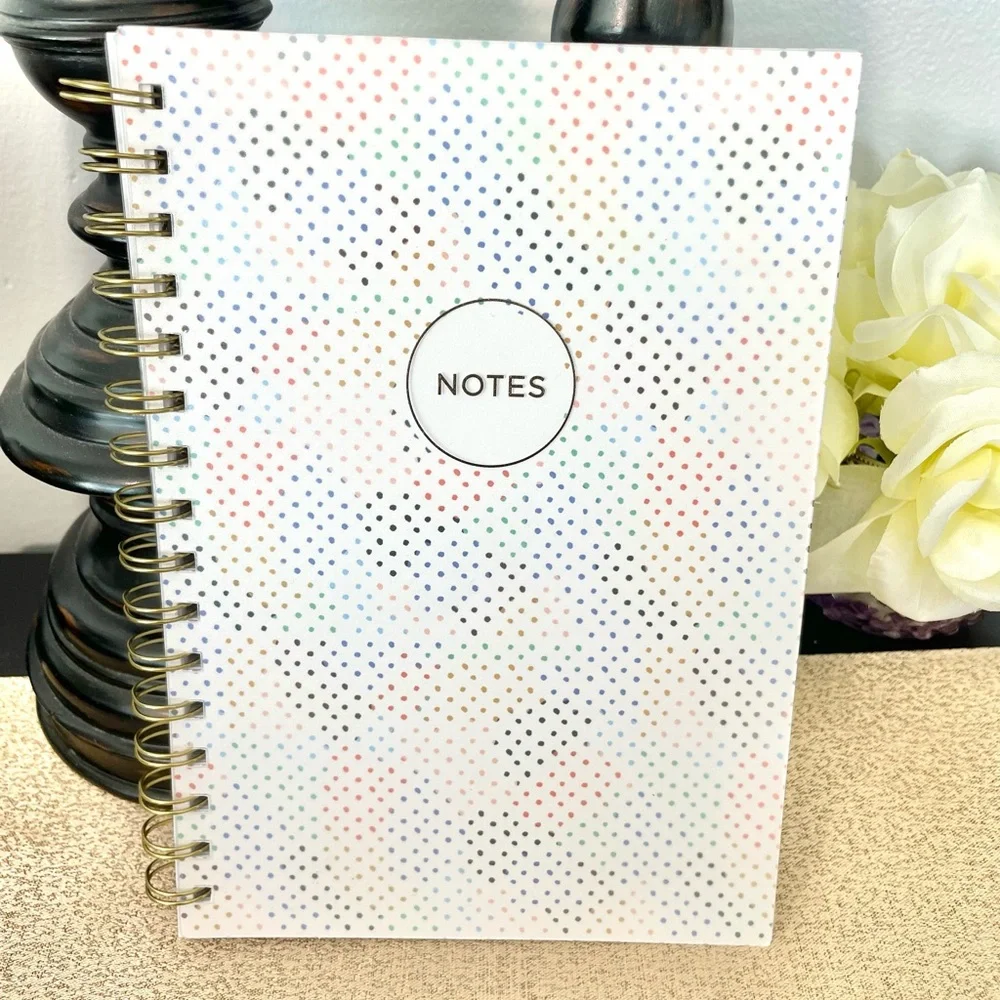 NWT Colorful Polka Dot Gratitude Notebook/Journal Notepad Stationery Bundle